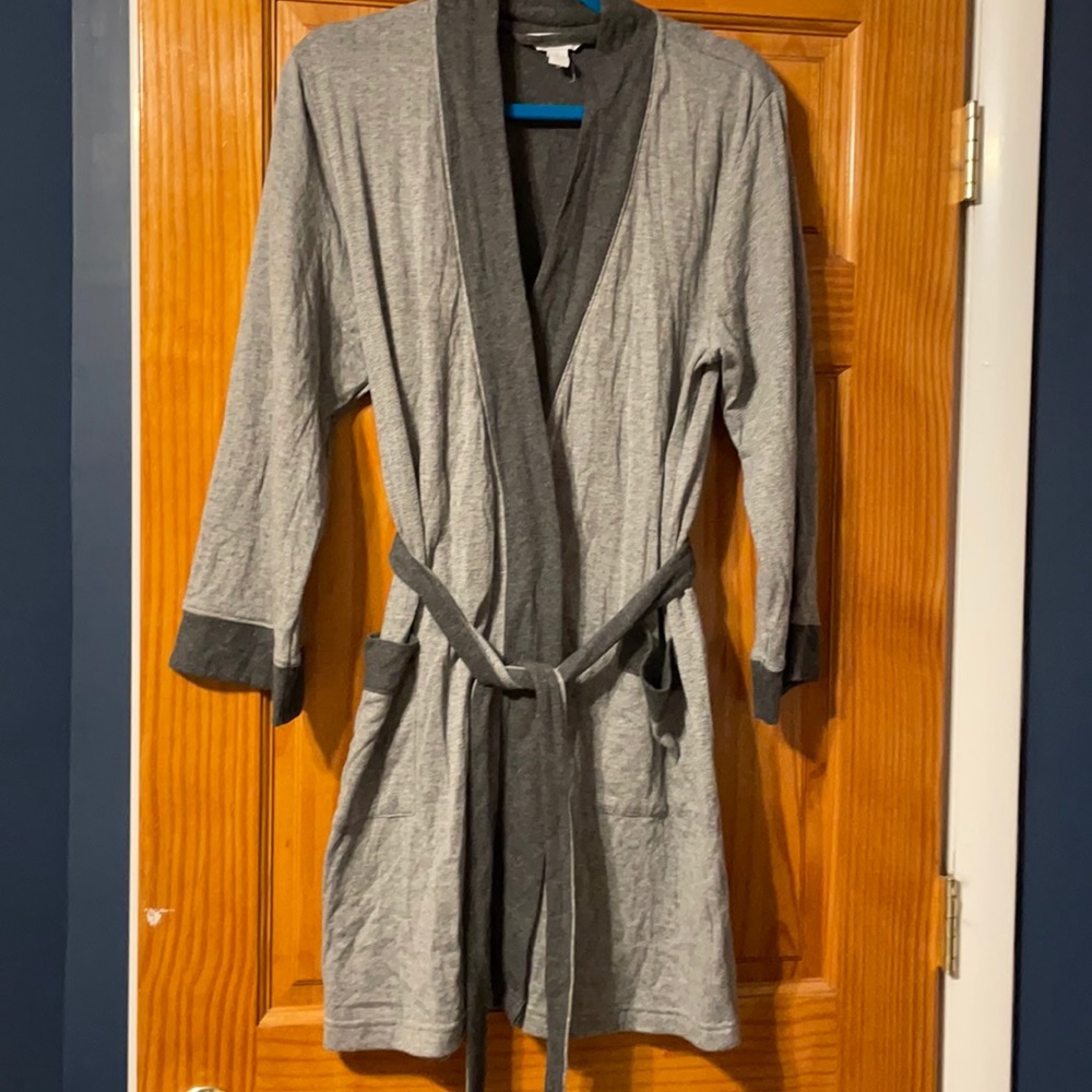 Charter Club grey belted women’s robe